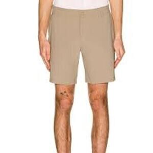 Rhone's 8" Mid-Rise Flat Front Casual Resort Chino Short Khaki Men's Size 35 NWT